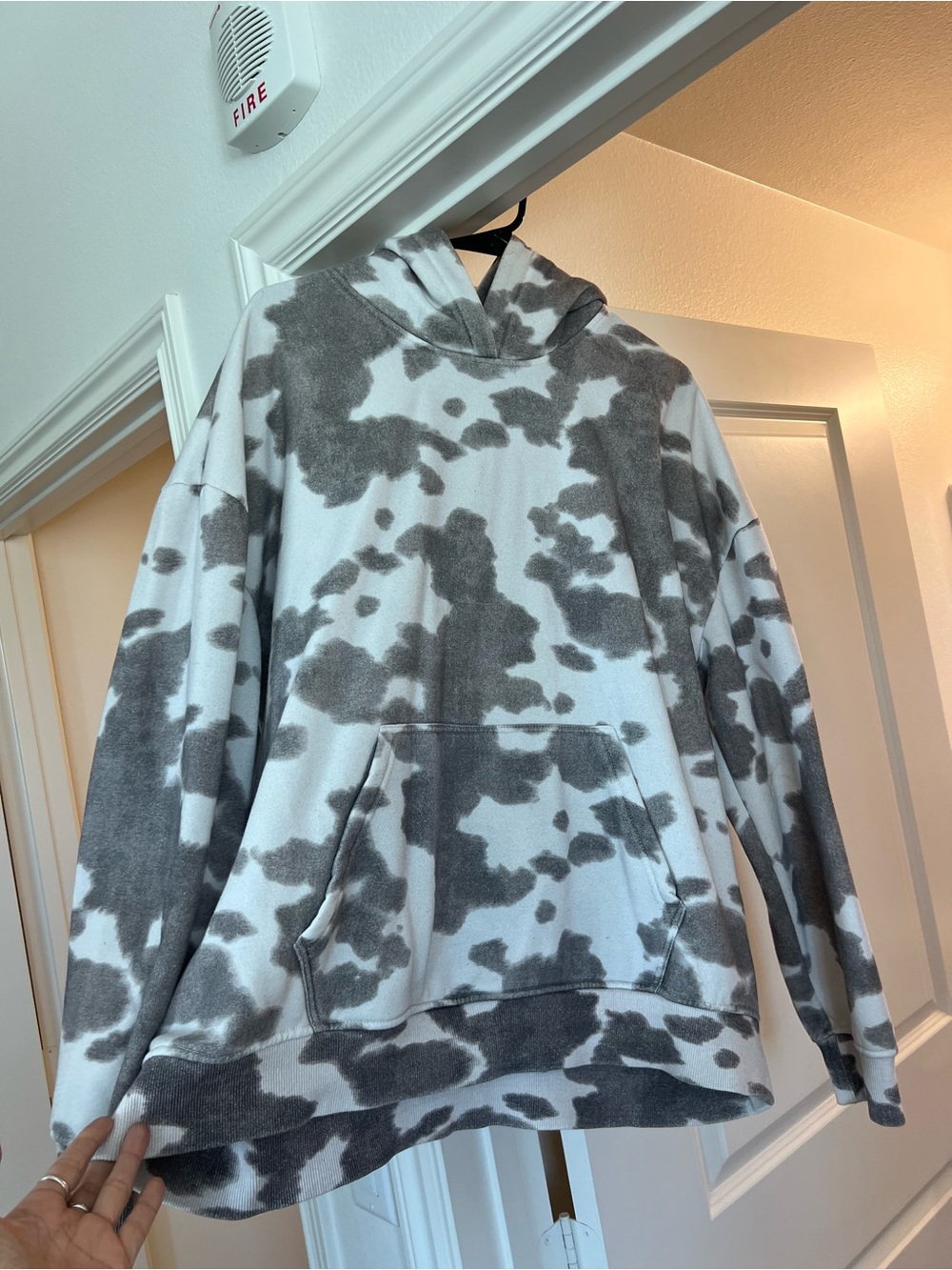 Gilded Intent Gray & White Cloud Camo Hoodie